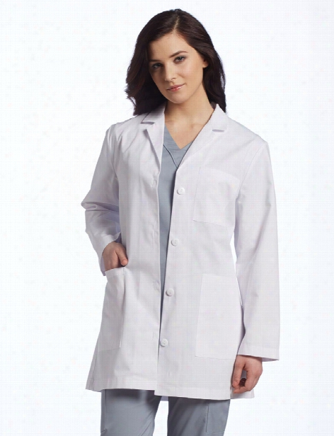 White Cross Basic Lab Coat - White - Female - Women's Scrubs