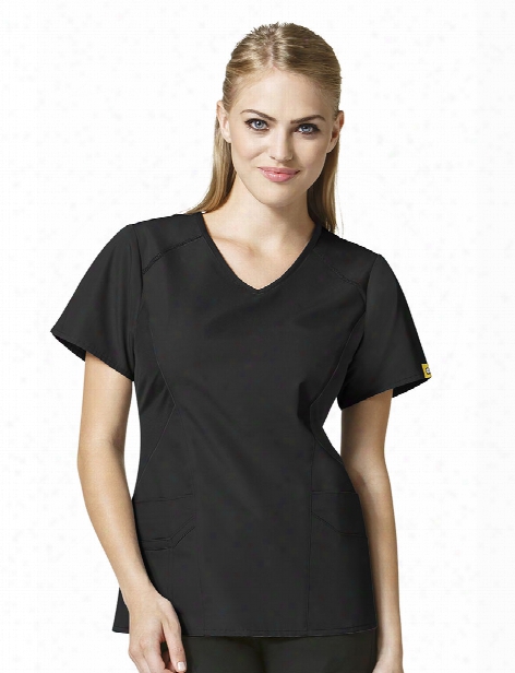 Wonderwink Origins India Scrub To P - Black - Female - Women's Scrubs