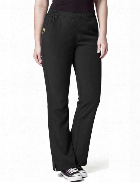 Wonderwink Plus Flare Leg Pant - Black - Female - Women's Scrubs