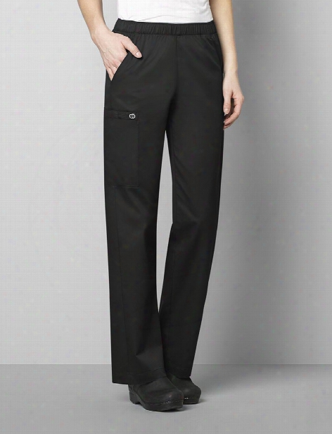 Wonderwink Wonderwork Pull-on Cargo Scrub Pant - Black - Female - Women's Scrubs