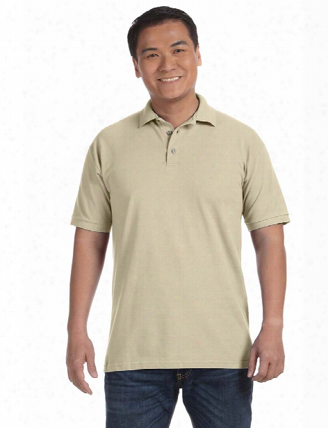 Alpha Broder Anvil Midweight Pique Polo - Cobblestone - Unisex - Corporate Apparel