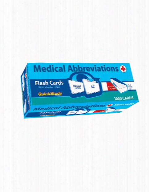 Barcharts Barcharts Medical Abbreviations Flash Cards - Unisex - Medical Supplies