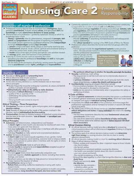 Barcharts Barcharts Nursing Care 2 - Unisex - Medical Supplies