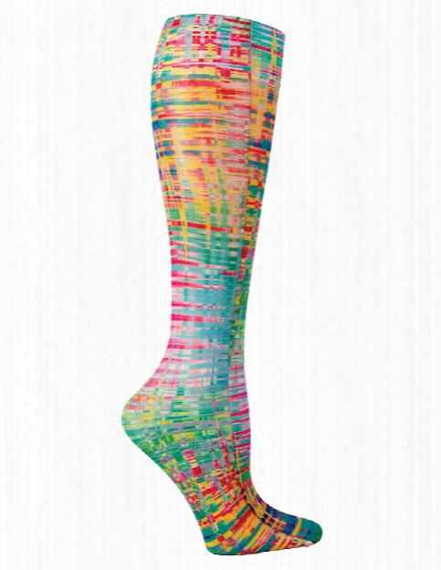 Celeste Stein Rainbow Tweed Compression Knee High Socks - Rainbow Tweed - Female - Women's Scrubs