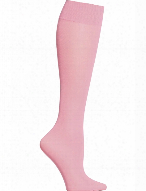 Celeste Stein Solid Color Compression Knee High Socks - Coral - Female - Women's Scrubs