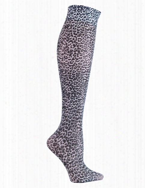 Cherokee Cherokee Grey Spots Compression Knee High Socks - Female - Women's Scrubs