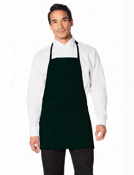 Dickies Chef 3-pocket Bib Apron - Black - Unisex - Chefwear