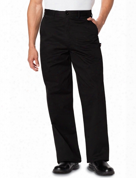 Dickies Chef Classic Dress Chef Pant - Black - Unisex - Chefwear