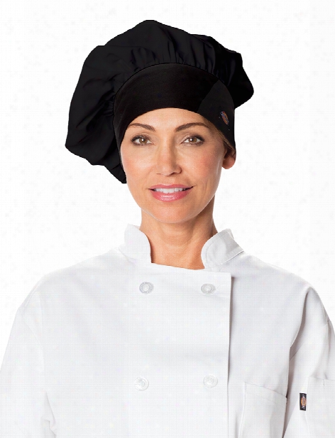 Dickies Chef Traditional Chef Hat - Black - Unisex - Chefwear