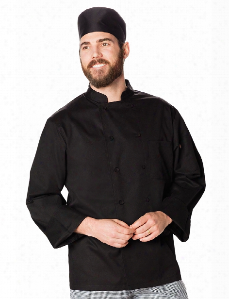 Dickies Chef Unisex Cool Breeze Chef Coat - Black - Unisex - Chefwear