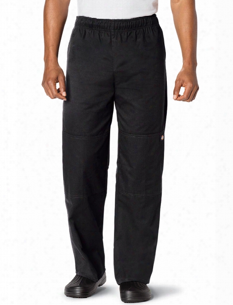 Dickies Chef Unisex Double Knee Baggy Chef Pant - Black - Unisex - Chefwear