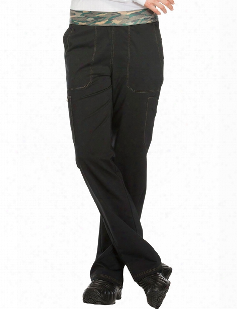 Dickies Essence Straight Leg Pull-on Pant - Black - Female - Women's Scrubs