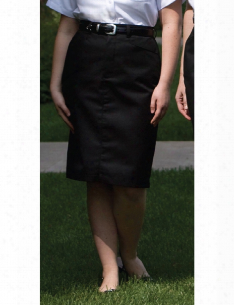 Edwards 25 Inch Chino Skirt - Black - Unisex - Corporate Apparel