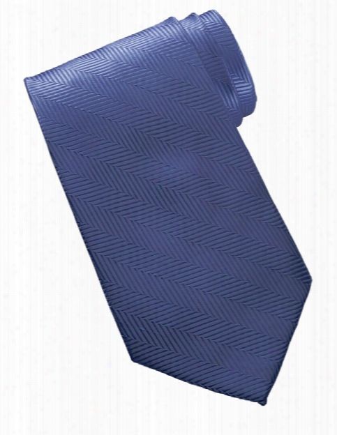 Edwards Herringbone Tie - Blue - Unisex - Chefwear