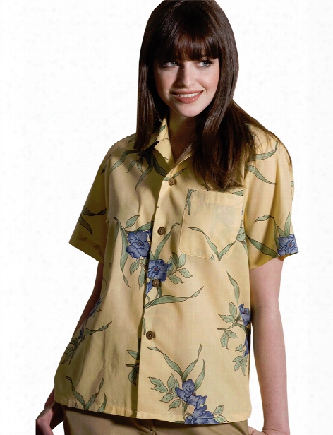 Edwards Island Camp Shirt - Banana Floral - Unisex - Corporate Apparel