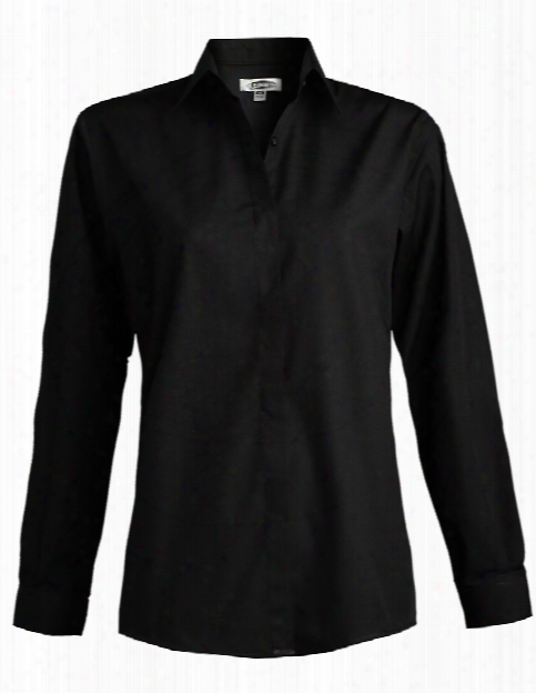 Edwards Ladies Dress Shirt - Black - Unisex - Corporate Apparel