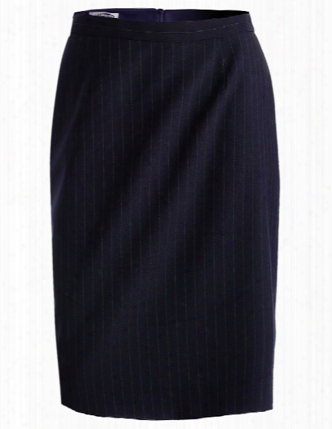 Edwards Pinstripe Skirt - Navy - Unisex - Corporate Apparel