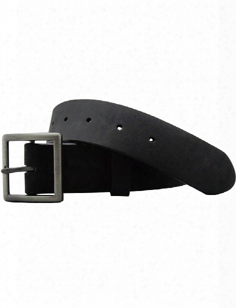 Edwards Rugged Leather Garrison Belt - Black - Unisex - Chefwear