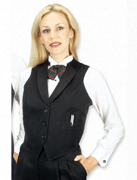 Henry Segal Ladies Full Back Vest - Black - Unisex - Chefwear