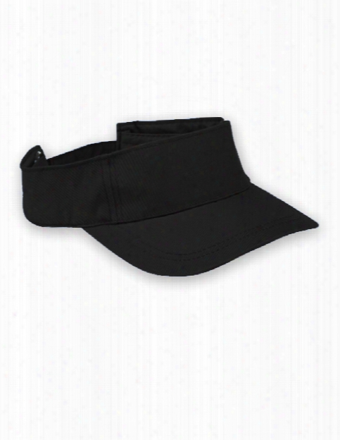 Htt Head Value Twill Visor - Black - Unisex - Corporate Apparel