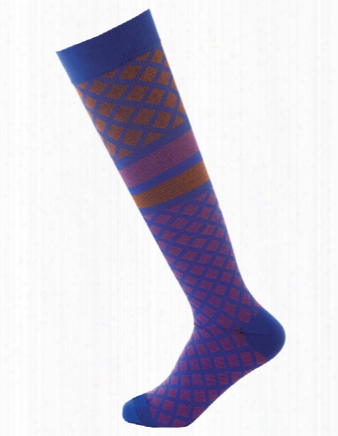 Landau Criss-cross Compression Socks - Blue-orange - Unisex - Women's Scrubs