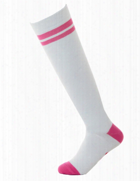 Landau I Heart Nurses Compression Socks - Pink-white - Female - Women's Scrubs