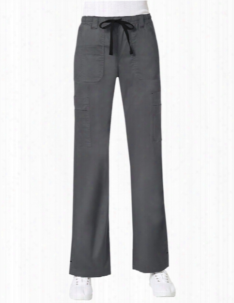 Maevn Blossom Collection Multi Pocket Cargo Scrub Pant - Pewter - Female - Women's Scrubs