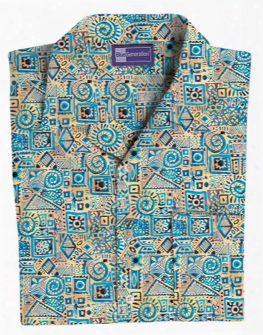 Mrubin Stain Release Tropical Camp Shirt - Batik - Unisex - Corporate Apparel