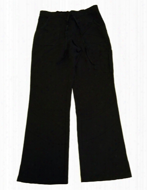 Natural Uniforms Ultrasoft 4 Pocket Cargo Scrub Pant - Black - Female - Women's Scrubs