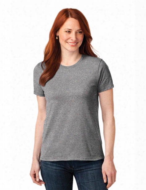 Port And Company Ladies 50/50 Cotton Poly T-shirt - Athletic Heather - Unisex - Corporate Apparel