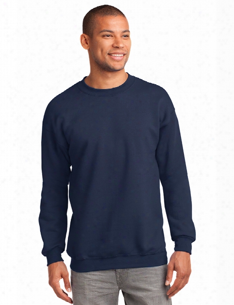 Port And Company Ultimate Crewneck Sweatshirt - Navy - Unisex - Chefwear