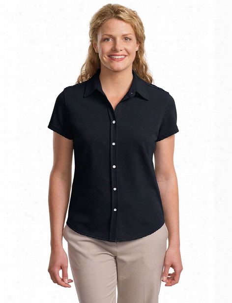 Port Authority Ladies Rapid Dry Shirt - Classic Navy - Unisex - Chefwear