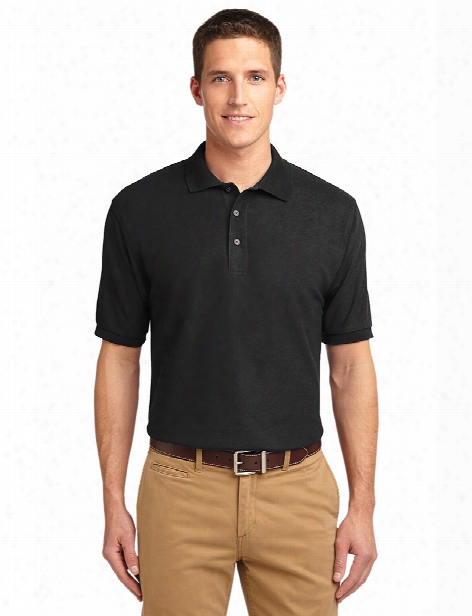 Port Authority Silk Touch Polo - Black - Unisex - Corporate Apparel