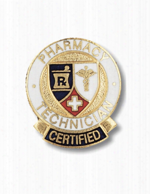 Prestige Medical Prestige Medical Certified Pharmacy Technician Pin - Unisex - Medical Supplies