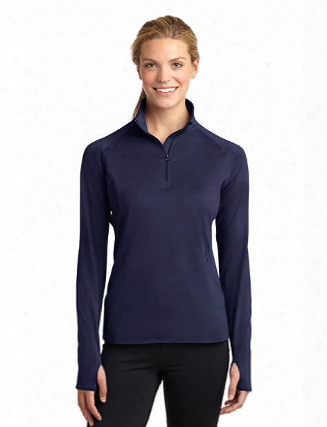 Sport-tek Clearance Ladies Sport Wick Pullover - True Navy - Unisex - Corporate Apparel