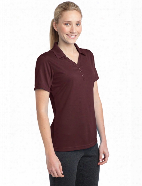 Sport-tek Ladies Micro Mesh Polo - Maroon - Unisex - Coeporate Apparel