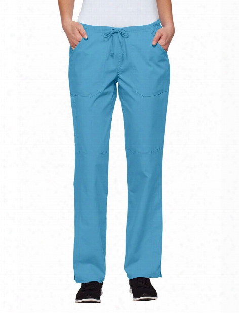 Tafford Essentials Clearance Drawstring And Elastic Waist Scrub Pant - Blue Grotto - Female - Women's Scrubs