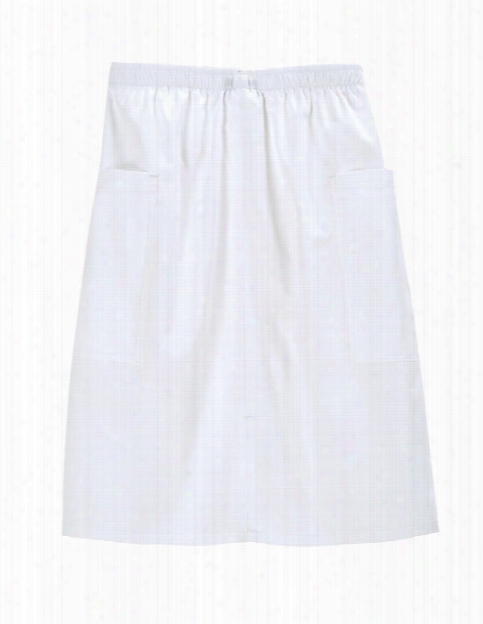 Tafford Essentials Clearance Flat Front Cargo Pocket Scrub Skirt - White - Female - Women's Scrubs
