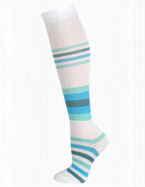 Think Medical Think Medical Blue Stripes Compression Socks - Female - Women's Scrubs