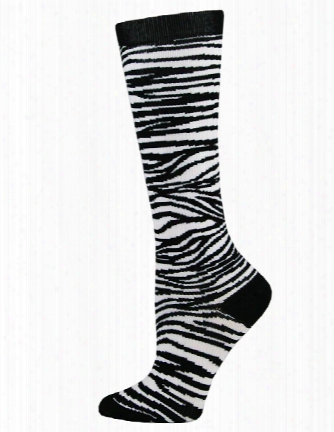 Think Medical Think Medical Zebra Pattern Compression Socks - Female - Women's Scrubs