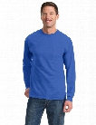 Port and Company Long Sleeve Essentials Tee with Pocket - Royal - unisex - Corporate Apparel