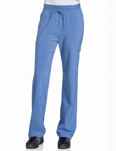 Urbane Performance Quick Cool Cargo Scrub Pant - Ceil - Female - Women's Scrubs