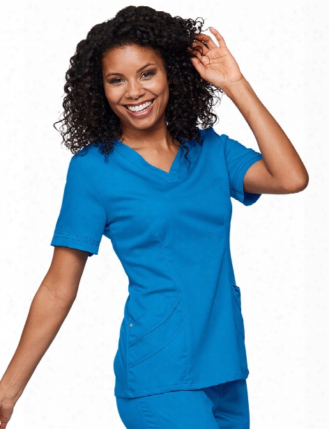 Urbane Ultimate Chloe Sweetheart Neck Tunic - Brilliant Blue - Female - Women's Scrubs