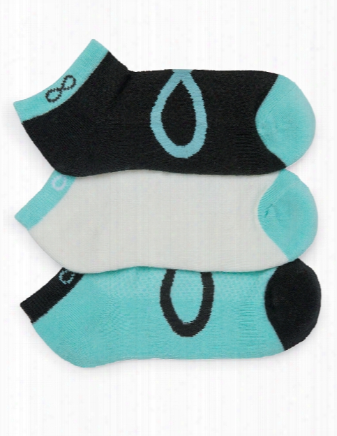 Cherokee 3 Pk Unisex Aruba Blue No Show Socks - Blue - Unisex - Women's Scrubs