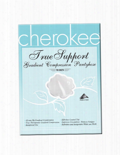 Cherokee Legwear True Support Compression Pantyhose - White - Female - Women's Scrubs