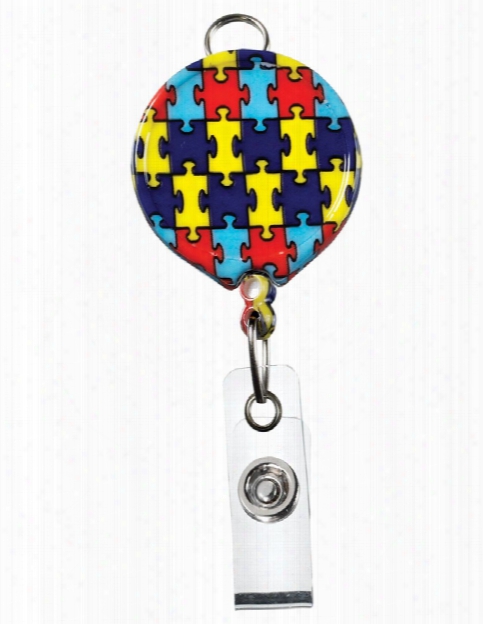 Prestige Medical Retracteze Id Holder - Autism Awareness - Unisex - Medical Supplies