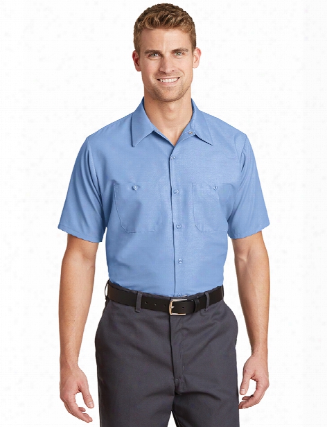 Red Kap Short Sleeve Industrial Work Shirt - Light Melancholy - Unisex - Corporate Apparel