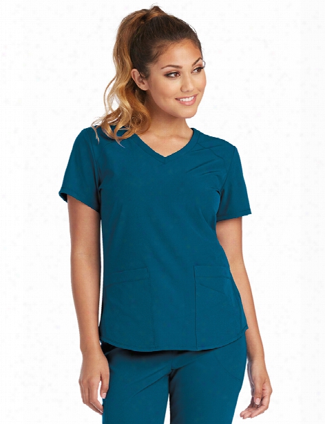 Skechers Scrubs Vitality Scrub Top - Bahama - Female - Women's Scrubs