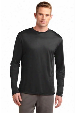 Sport-tek Clearance Long Sleeve Posicharge Competitor&trade; Tee - Black - Unisex - Corporate Apparel