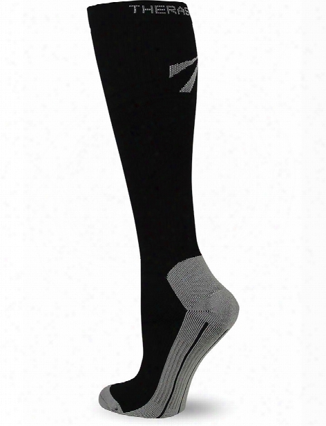 Therafirm 15-20 Mmhg Unisex Knee High Recovery Compression Socks - Black - Unisex - Women's Scrubs